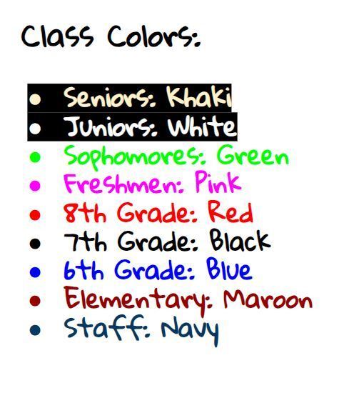 Class colors